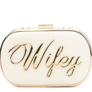 Gold Wifey clutch